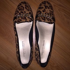Leopard print flats